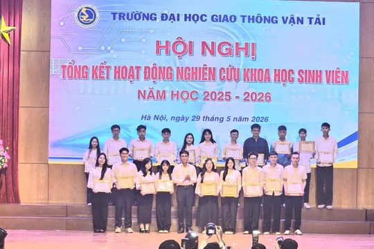 Trường Đại học Giao thông Vận tải: Tổng kết hoạt động nghiên cứu khoa học của sinh viên năm học 2025 - 2026