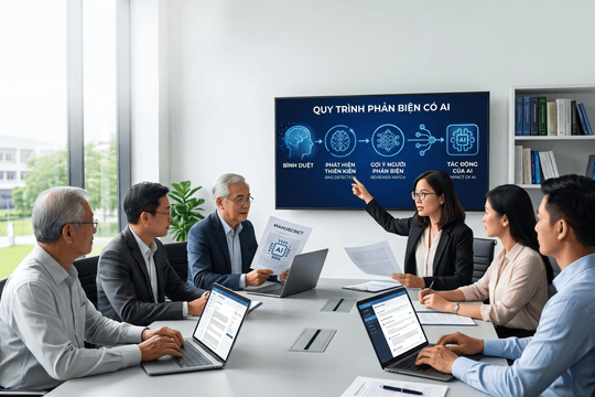 AI trong quy trình phản biện bài báo khoa học: Vấn đề nhạy cảm cần giải quyết ở khâu biên tập
