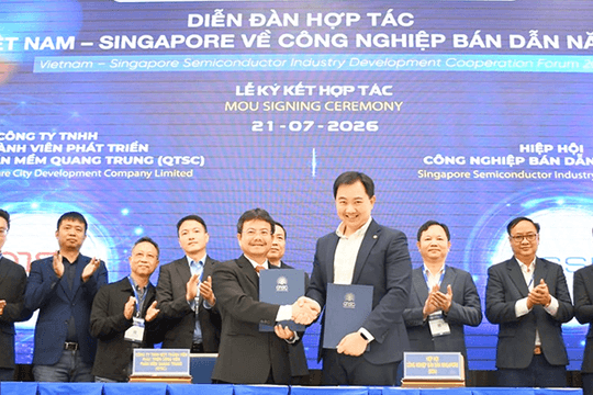 Việt Nam - Singapore mở rộng cơ hội phát triển công nghiệp bán dẫn