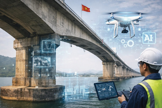Ứng dụng thiết bị bay không người lái tích hợp trí tuệ nhân tạo trong kiểm tra, giám sát cầu tại Việt Nam: Hướng tiếp cận số hóa và quản lý vòng đời công trình