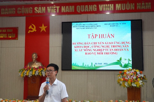 Hà Tĩnh tổ chức 72 lớp tập huấn về nông nghiệp tuần hoàn