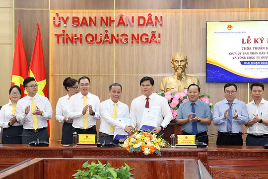 Hạ tầng bưu chính tiếp sức Quảng Ngãi chuyển đổi số