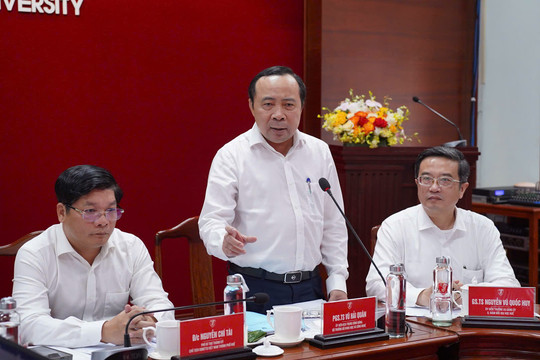 Bộ trưởng Vũ Hải Quân làm việc với Đại học Huế: Thúc đẩy KH&CN, đổi mới sáng tạo gắn với sự phát triển của TP. Huế