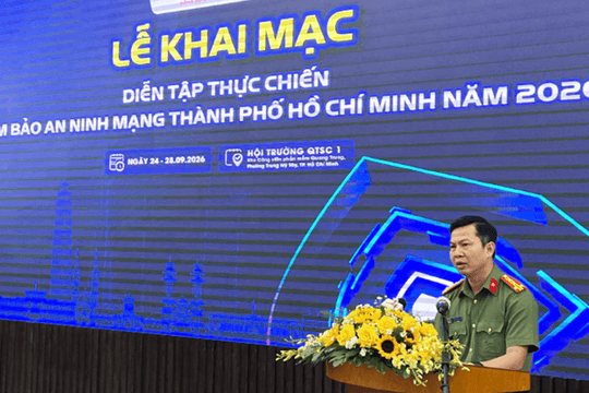 TP. Hồ Chí Minh diễn tập ứng phó tấn công mạng vào 3 hệ thống thiết yếu