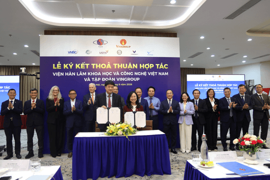 Viện Hàn lâm KH&CN Việt Nam và Vingroup hợp tác 4 nhóm lĩnh vực