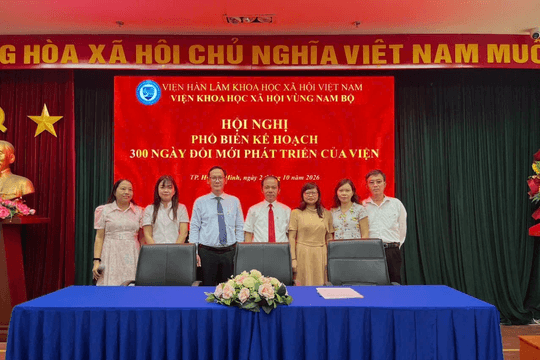 Viện Khoa học xã hội vùng Nam Bộ khởi động chương trình “300 ngày Đổi mới và Phát triển”