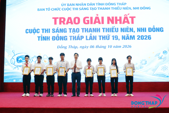 Cuộc thi Sáng tạo Thanh thiếu niên, nhi đồng tỉnh Đồng Tháp 2026: 93 mô hình, sản phẩm đạt giải