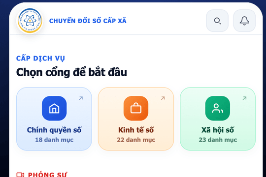 Ứng dụng Chuyển đổi số cấp xã: Kênh giúp cơ sở tiếp cận chuyển đổi số từ nhu cầu thực tiễn