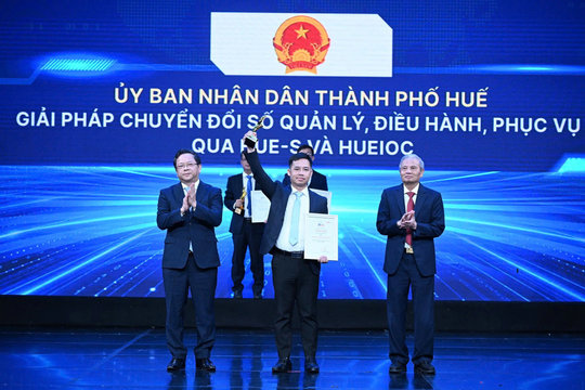 TP. Huế được vinh danh là cơ quan nhà nước chuyển đổi số xuất sắc 2026