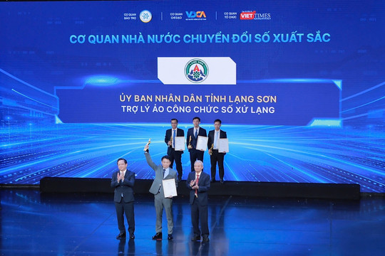 Lạng Sơn 5 năm liên tiếp đạt Giải thưởng Chuyển đổi số Việt Nam nhờ trợ lý ảo