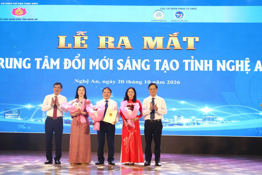 Ra mắt Trung tâm Đổi mới sáng tạo tỉnh Nghệ An