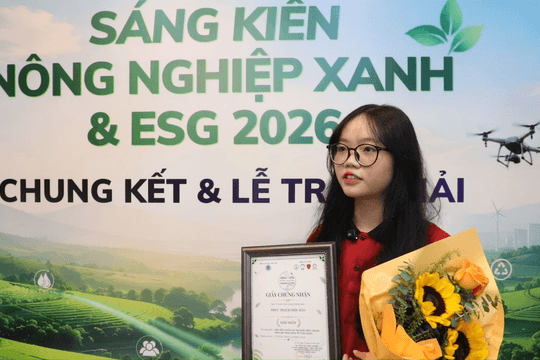 Cuộc thi Sáng kiến Nông nghiệp xanh và ESG Việt Nam 2026: Vinh danh các sáng kiến nông nghiệp tuần hoàn tiêu biểu