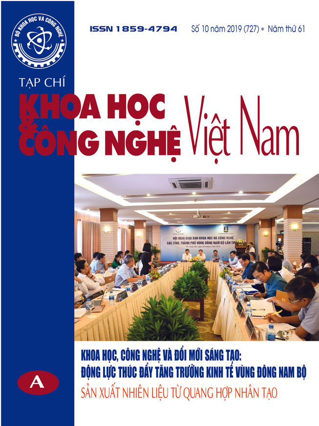 Tạp chí Khoa học và Công nghệ Việt Nam số 10 năm 2019 (727)