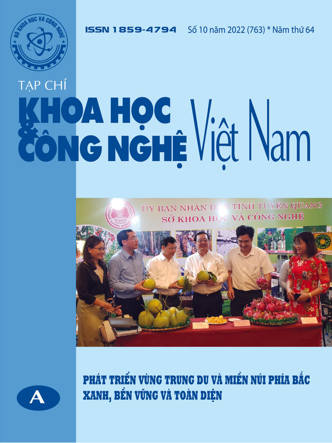 Tạp chí Khoa học và Công nghệ Việt Nam số 10 năm 2022 (763)