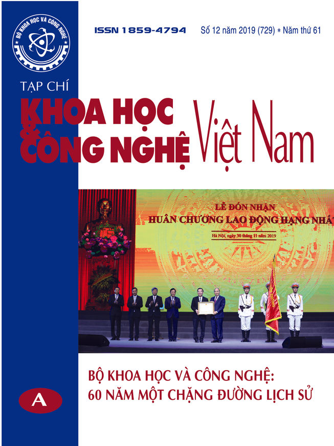 Tạp chí Khoa học và Công nghệ Việt Nam số 12 năm 2019 (729)