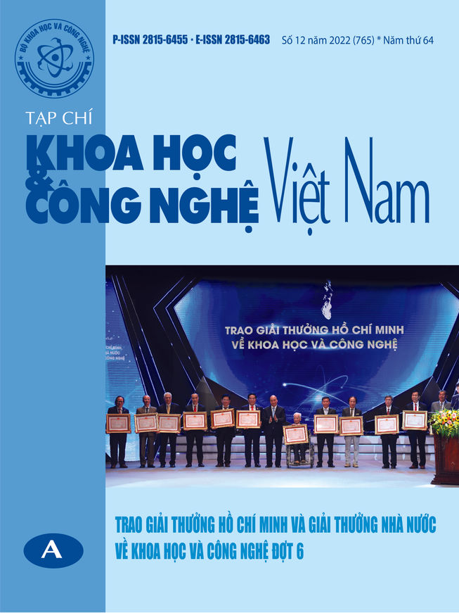 Tạp chí Khoa học và Công nghệ Việt Nam số 12 năm 2022 (765)