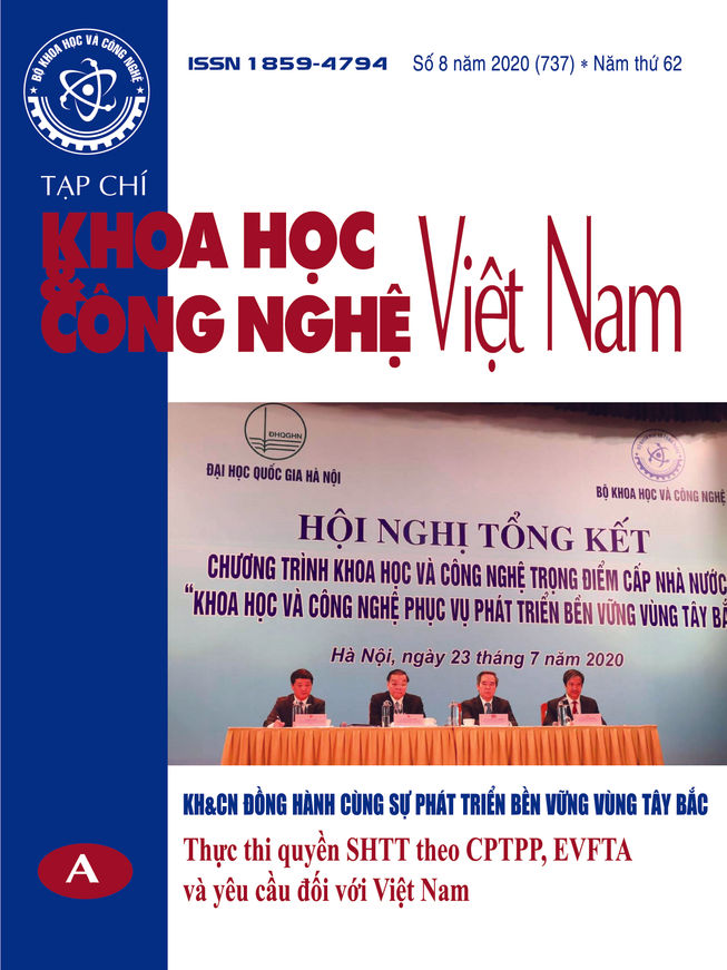 Tạp chí Khoa học và Công nghệ Việt Nam số 8 năm 2020 (737)