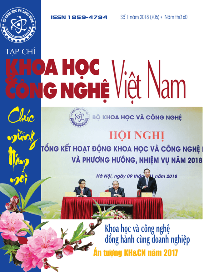 Tạp chí Khoa học và Công nghệ Việt Nam số 1 năm 2018 (706)