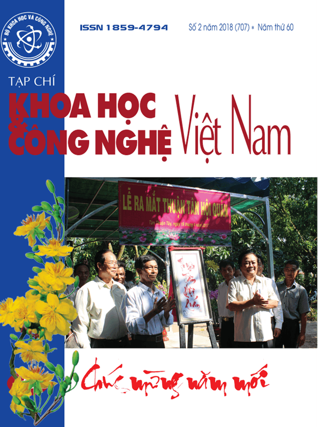 Tạp chí Khoa học và Công nghệ Việt Nam số 2 năm 2018 (707)