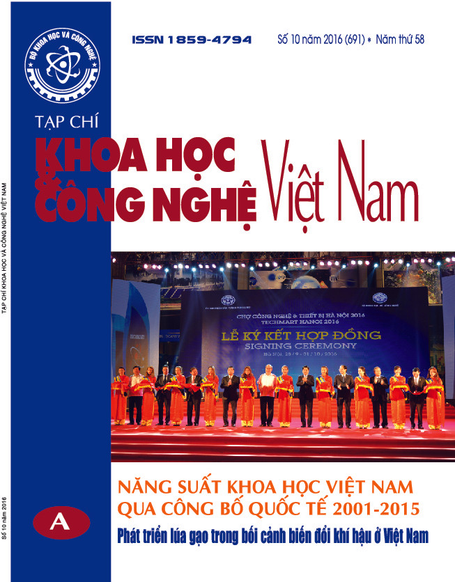 Tạp chí Khoa học và Công nghệ Việt Nam số 10 năm 2016 (691)