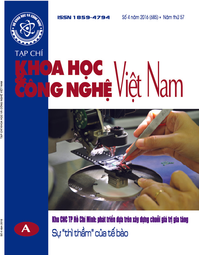 Tạp chí Khoa học và Công nghệ Việt Nam số 4 năm 2016 (685)