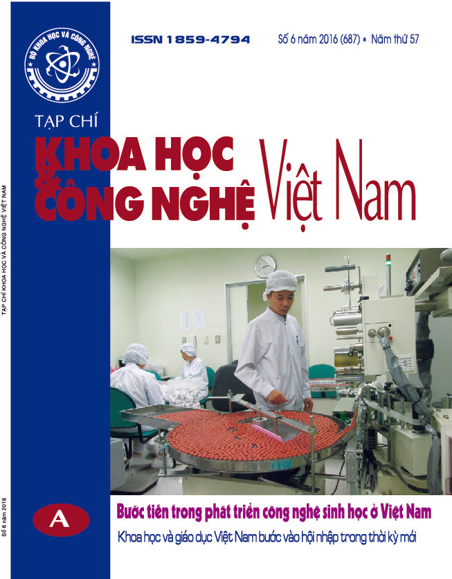 Tạp chí Khoa học và Công nghệ Việt Nam số 6 năm 2016 (687)