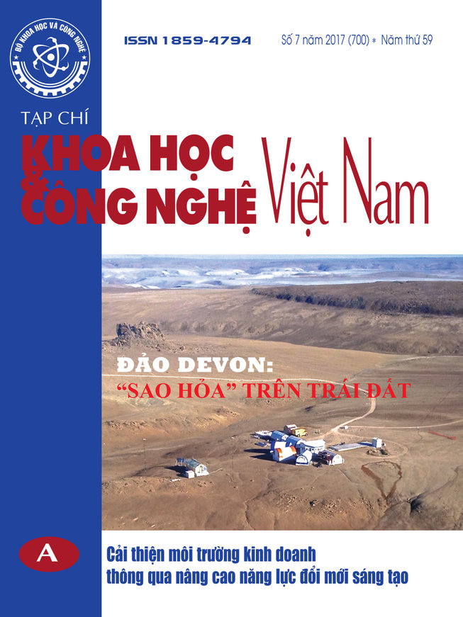 Tạp chí Khoa học và Công nghệ Việt Nam số 7 năm 2017 (700)