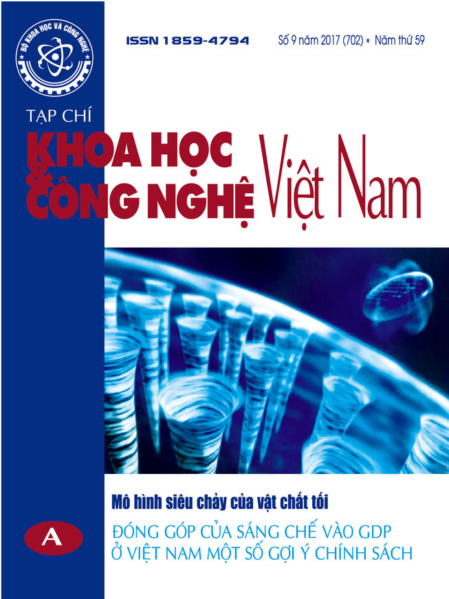 Tạp chí Khoa học và Công nghệ Việt Nam số 9 năm 2017 (702)