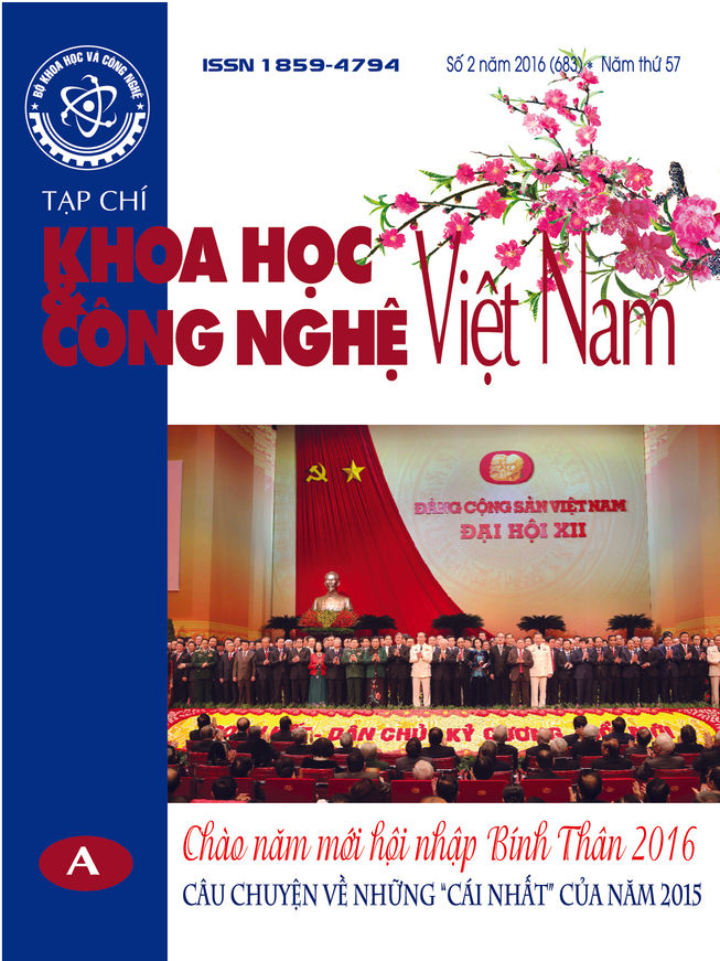 Tạp chí Khoa học và Công nghệ Việt Nam số 2 năm 2016 (683)