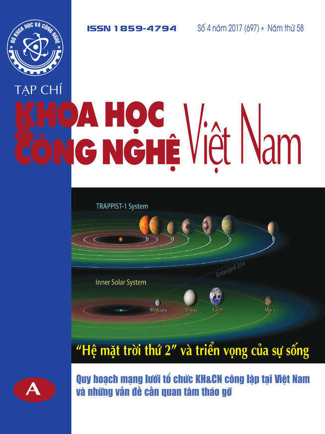 Tạp chí Khoa học và Công nghệ Việt Nam số 4 năm 2017 (697)