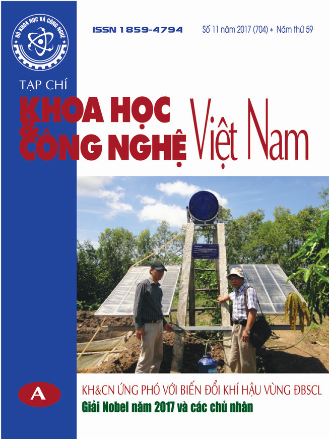 Tạp chí Khoa học và Công nghệ Việt Nam số 11 năm 2017 (704)