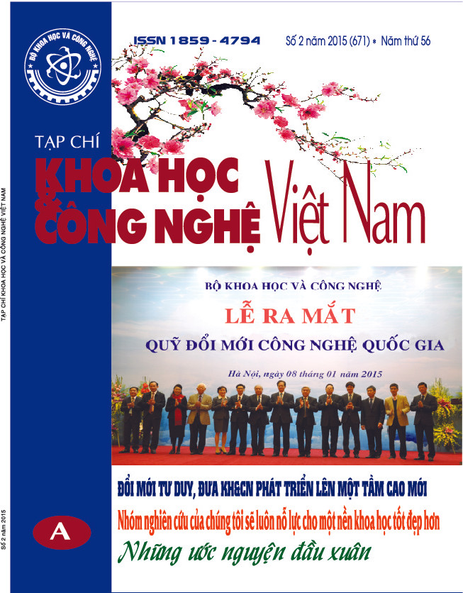 Tạp chí Khoa học và Công nghệ Việt Nam số 2 năm 2015 (671)