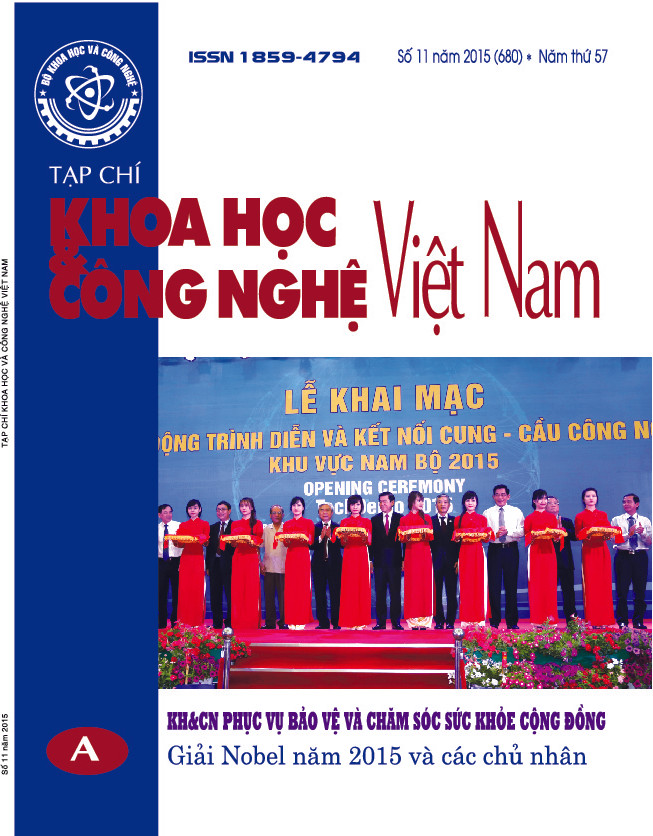 Tạp chí Khoa học và Công nghệ Việt Nam số 11 năm 2015 (680)