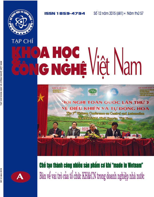 Tạp chí Khoa học và Công nghệ Việt Nam số 12 năm 2015 (681)