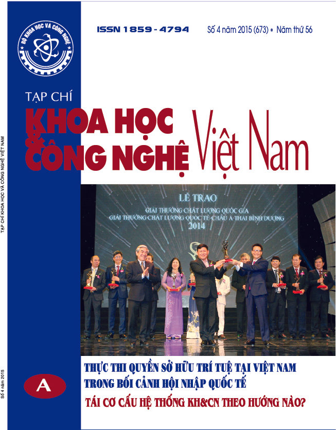 Tạp chí Khoa học và Công nghệ Việt Nam số 4 năm 2015 (673)