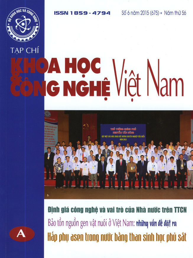 Tạp chí Khoa học và Công nghệ Việt Nam số 6 năm 2015 (675)