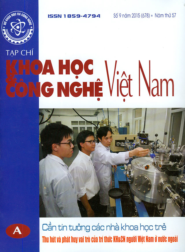 Tạp chí Khoa học và Công nghệ Việt Nam số 9 năm 2015 (678)