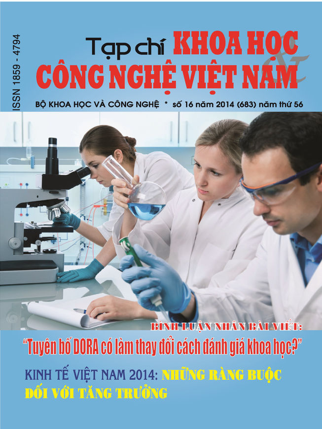 Tạp chí Khoa học và Công nghệ Việt Nam số 16 năm 2014 (683)