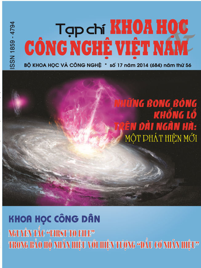 Tạp chí Khoa học và Công nghệ Việt Nam số 17 năm 2014 (684)