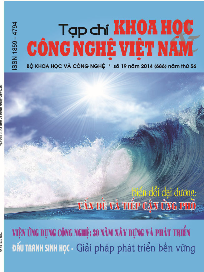 Tạp chí Khoa học và Công nghệ Việt Nam số 19 năm 2014 (686)