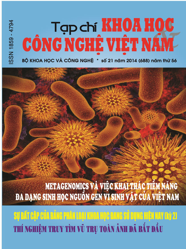 Tạp chí Khoa học và Công nghệ Việt Nam số 21 năm 2014 (688)