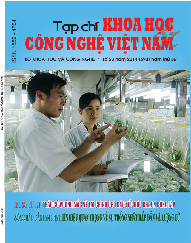 Tạp chí Khoa học và Công nghệ Việt Nam số 23 năm 2014 (690)