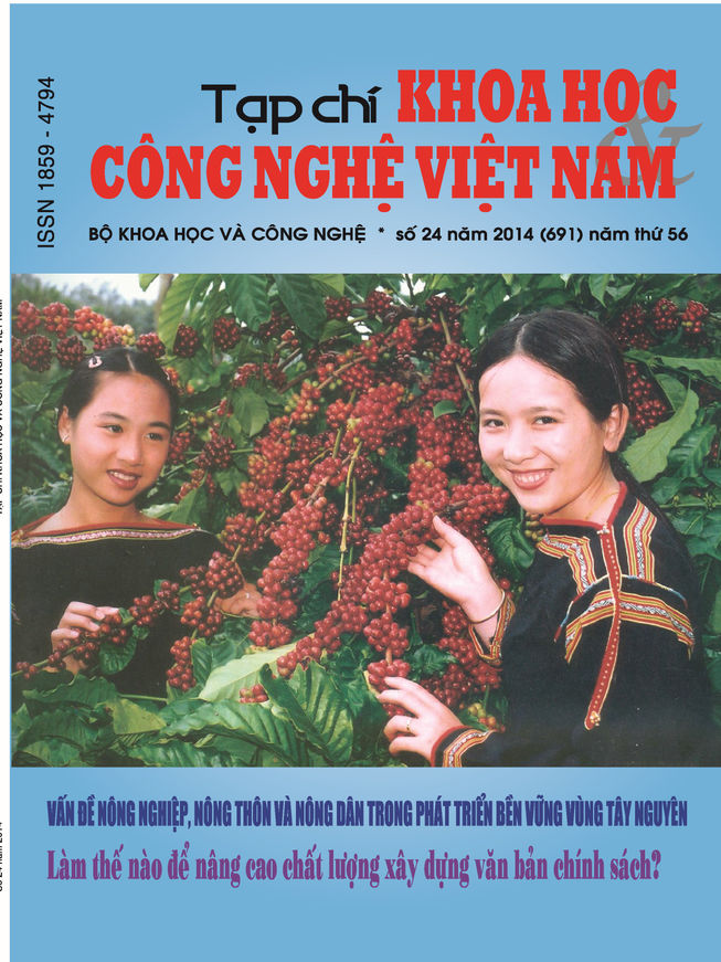 Tạp chí Khoa học và Công nghệ Việt Nam số 24 năm 2014 (691)