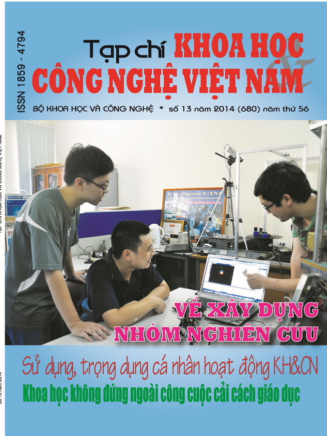 Tạp chí Khoa học và Công nghệ Việt Nam số 13 năm 2014 (680)