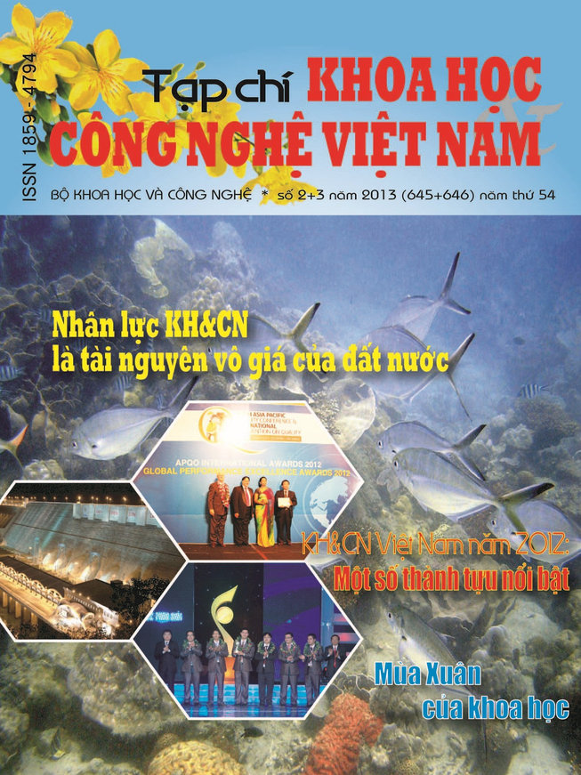 Tạp chí Khoa học và Công nghệ Việt Nam số 2+3 năm 2013 (645+646)