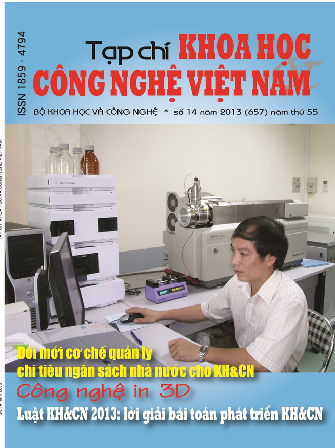 Tạp chí Khoa học và Công nghệ Việt Nam số 14 năm 2013 (657)