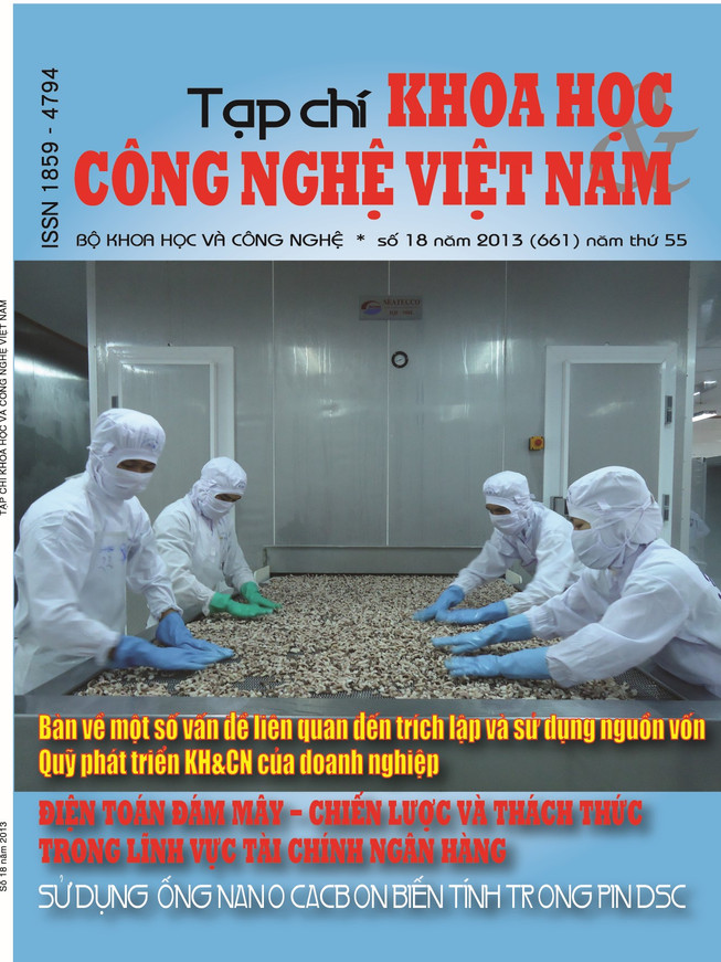 Tạp chí Khoa học và Công nghệ Việt Nam số 18 năm 2013 (661)