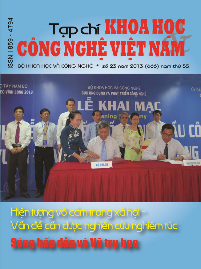 Tạp chí Khoa học và Công nghệ Việt Nam số 23 năm 2013 (666)