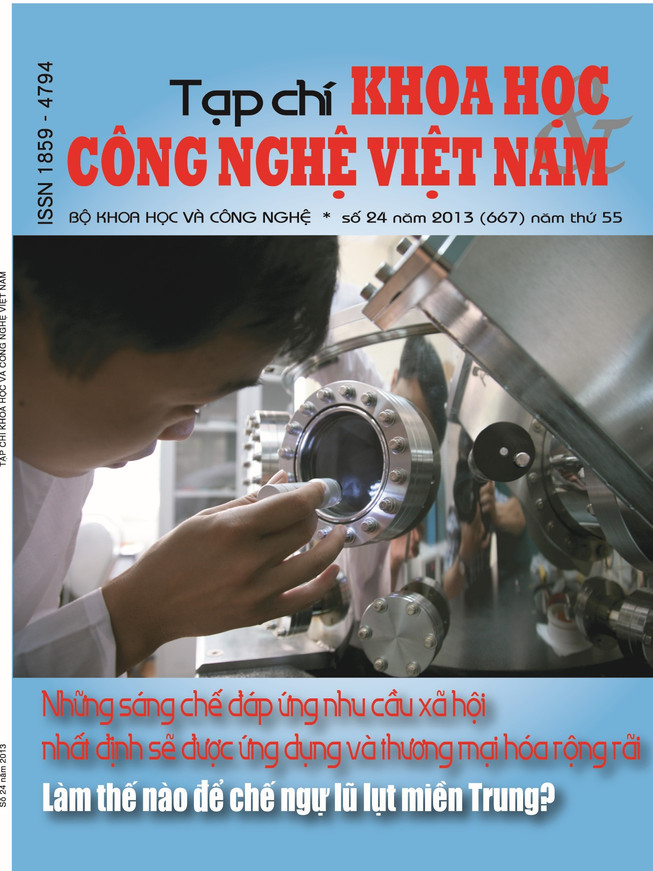 Tạp chí Khoa học và Công nghệ Việt Nam số 24 năm 2013 (667)