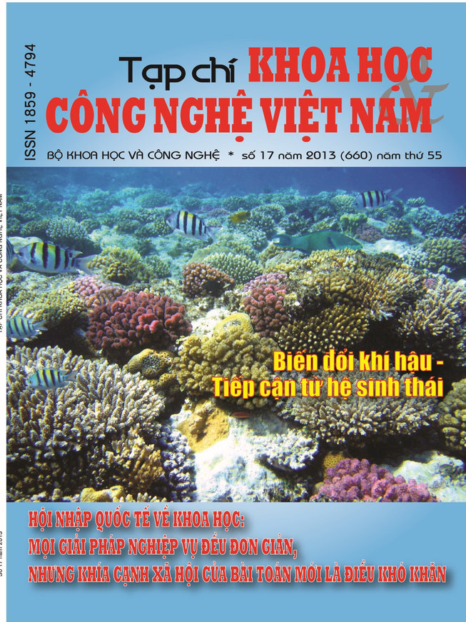 Tạp chí Khoa học và Công nghệ Việt Nam số 17 năm 2013 (660)